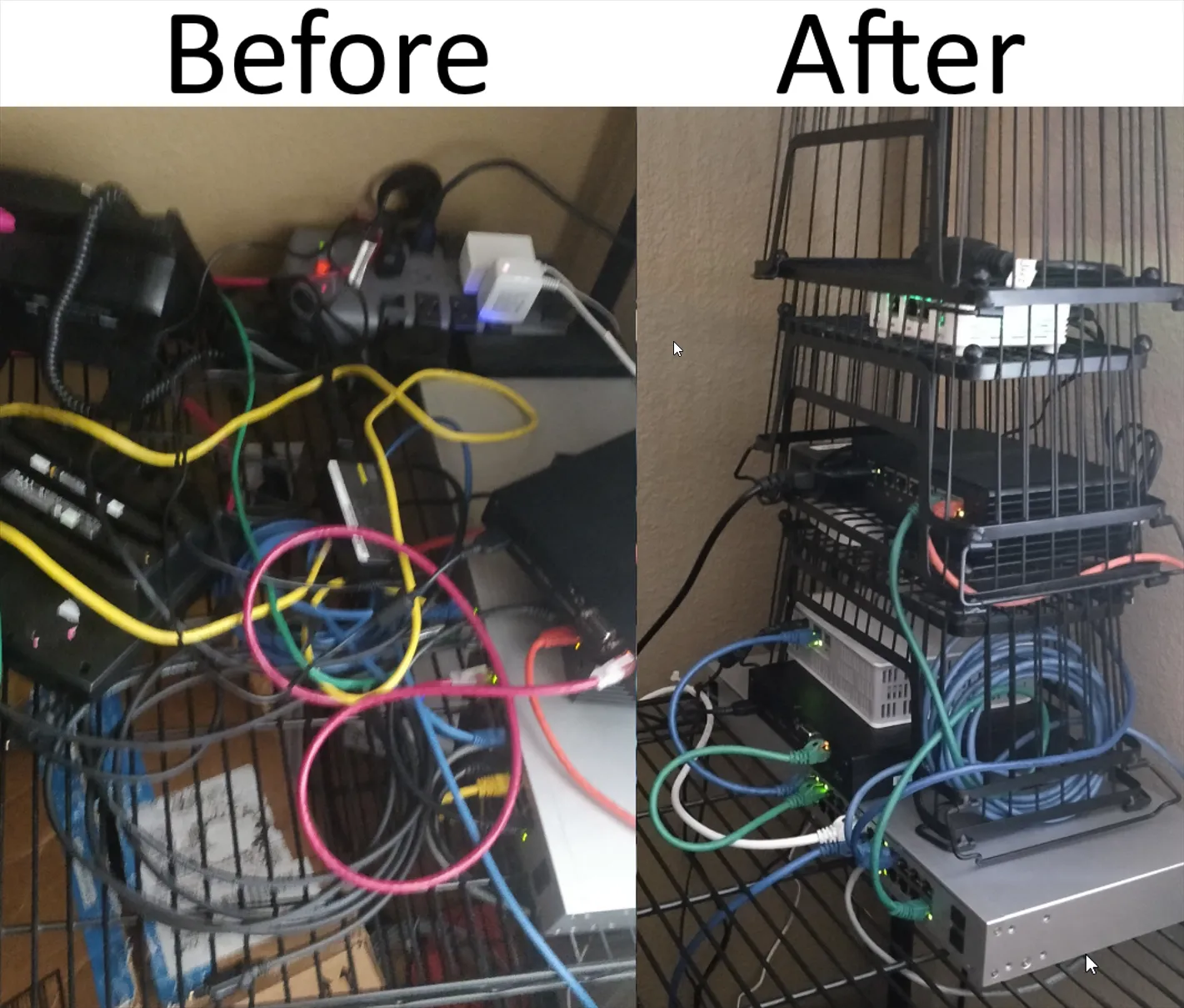 Network Before & After Picture